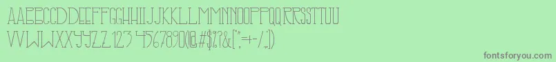 IllusignGrotesque Font – Gray Fonts on Green Background
