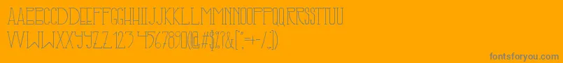 IllusignGrotesque-Schriftart – Graue Schriften auf orangefarbenem Hintergrund