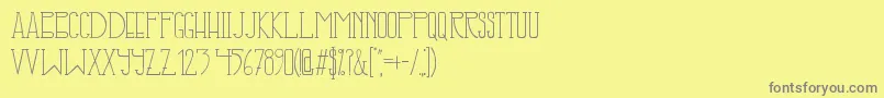 IllusignGrotesque Font – Gray Fonts on Yellow Background