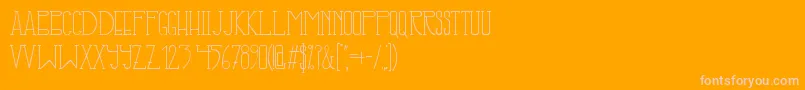 IllusignGrotesque-Schriftart – Rosa Schriften auf orangefarbenem Hintergrund