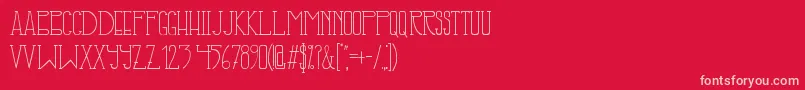 IllusignGrotesque Font – Pink Fonts on Red Background