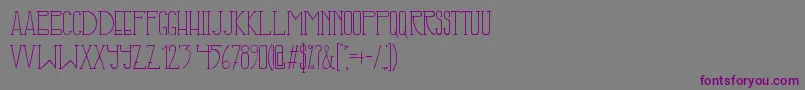 IllusignGrotesque Font – Purple Fonts on Gray Background
