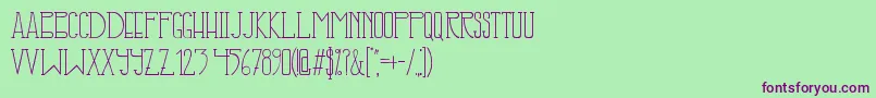 IllusignGrotesque Font – Purple Fonts on Green Background