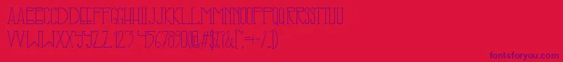 IllusignGrotesque Font – Purple Fonts on Red Background