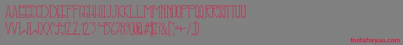 IllusignGrotesque Font – Red Fonts on Gray Background