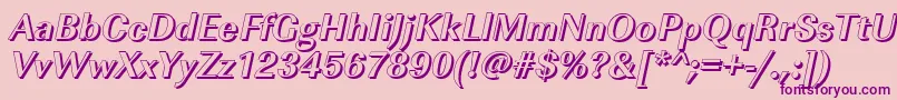 ImperialshBolditalic Font – Purple Fonts on Pink Background