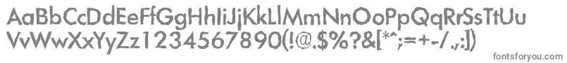 LimerickrandomMediumRegular Font – Gray Fonts on White Background