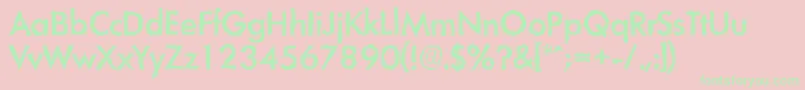 LimerickrandomMediumRegular Font – Green Fonts on Pink Background