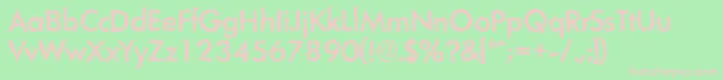 LimerickrandomMediumRegular Font – Pink Fonts on Green Background