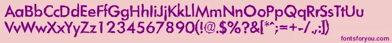 LimerickrandomMediumRegular Font – Purple Fonts on Pink Background
