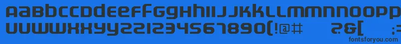 Electr Font – Black Fonts on Blue Background