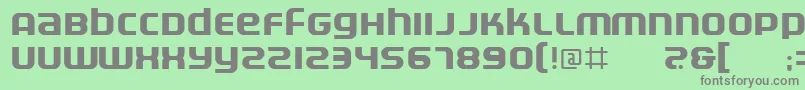 Electr Font – Gray Fonts on Green Background
