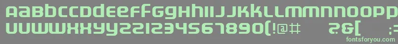 Electr Font – Green Fonts on Gray Background
