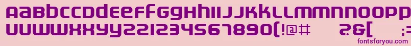 Electr Font – Purple Fonts on Pink Background