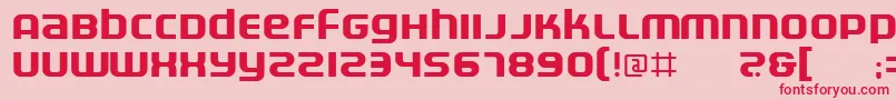 Electr-Schriftart – Rote Schriften auf rosa Hintergrund