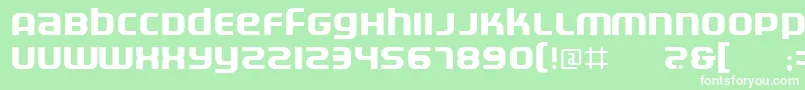 Electr Font – White Fonts on Green Background