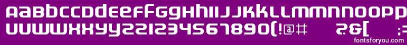 Więcej informacji o czcionce Electr Czcionka Electr – białe czcionki na fioletowym tle