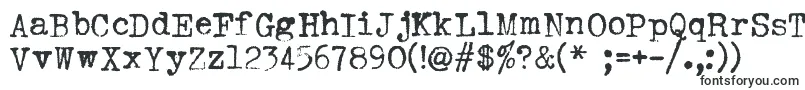 フォントHermes1943 – 文字のフォント