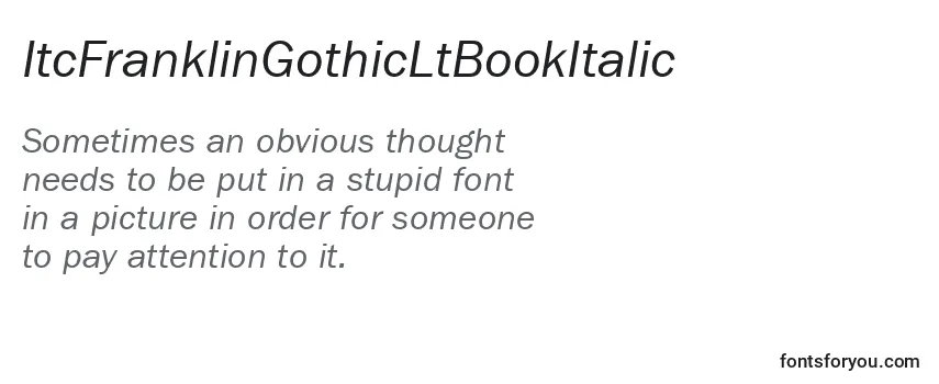 ItcFranklinGothicLtBookItalic-fontti