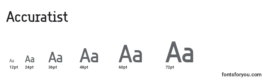 Accuratist (90157) Font Sizes