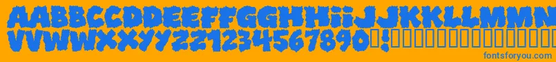 More about Shoplifters Font Shoplifters Font – Blue Fonts on Orange Background