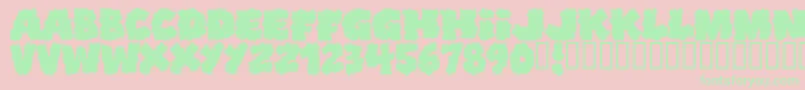 Подробнее о шрифте Shoplifters Шрифт Shoplifters – зелёные шрифты на розовом фоне