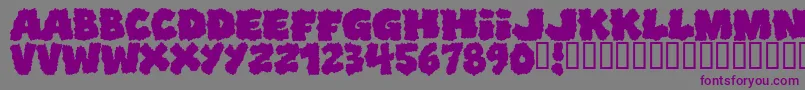 Shoplifters Font – Purple Fonts on Gray Background