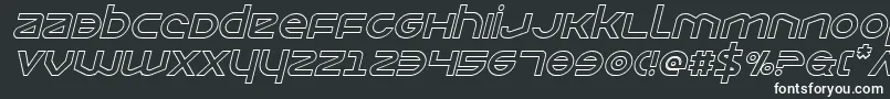 Opiliooutital Font – White Fonts on Black Background