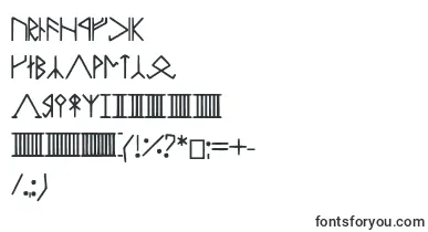 Zwerge font – Fonts Runes