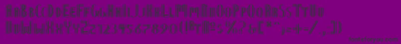 Ntvienna-Schriftart – Schwarze Schriften auf violettem Hintergrund