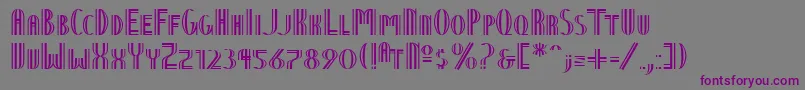 Ntvienna Font – Purple Fonts on Gray Background