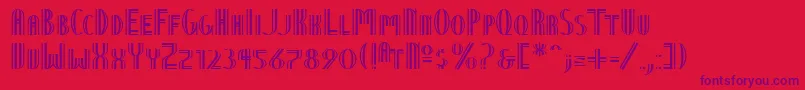 Ntvienna Font – Purple Fonts on Red Background
