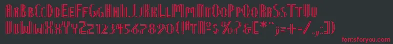 Ntvienna Font – Red Fonts on Black Background