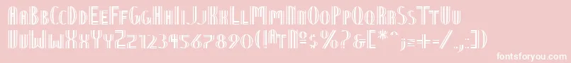 Ntvienna Font – White Fonts on Pink Background