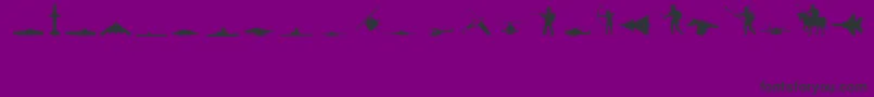 fuente MilitaryRegular – Fuentes Negras Sobre Fondo Morado