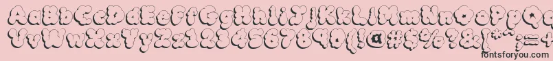 Mcklsh Font – Black Fonts on Pink Background