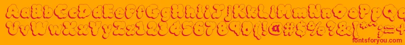 Mcklsh Font – Red Fonts on Orange Background