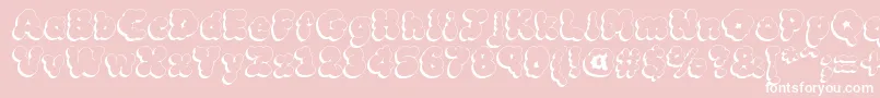 Mcklsh Font – White Fonts on Pink Background