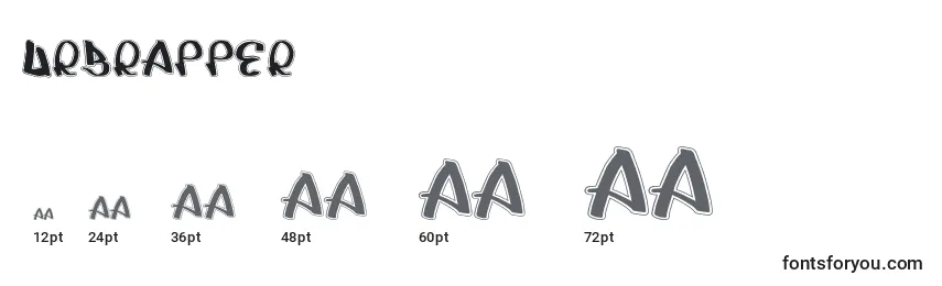 Urbrapper Font Sizes
