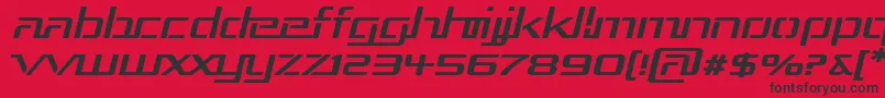 Rep3expi Font – Black Fonts on Red Background