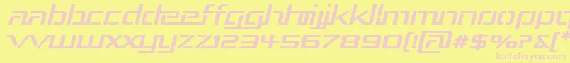 Rep3expi Font – Pink Fonts on Yellow Background