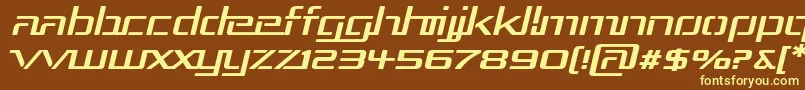 Rep3expi Font – Yellow Fonts on Brown Background