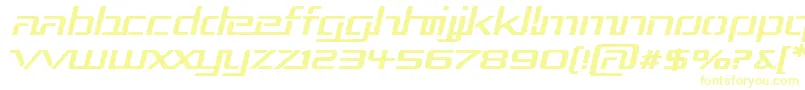 Rep3expi Font – Yellow Fonts on White Background