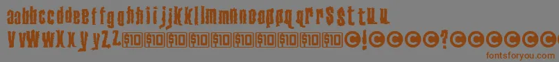 VenerealDisease Font – Brown Fonts on Gray Background