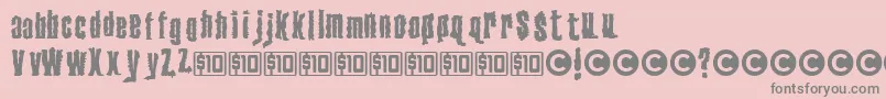 VenerealDisease Font – Gray Fonts on Pink Background
