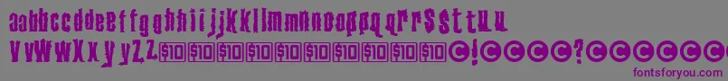 VenerealDisease Font – Purple Fonts on Gray Background