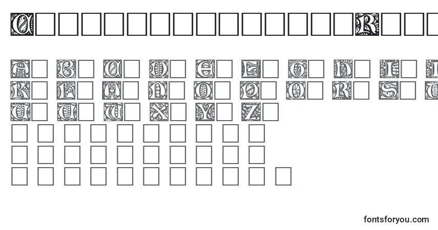 Шрифт ChristensencapsRegular – алфавит, цифры, специальные символы