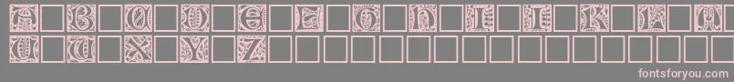 More about ChristensencapsRegular Font ChristensencapsRegular Font – Pink Fonts on Gray Background