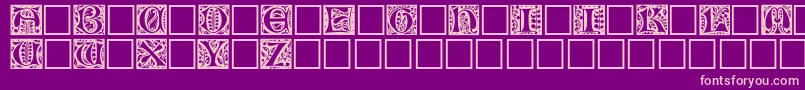 ChristensencapsRegular Font – Pink Fonts on Purple Background