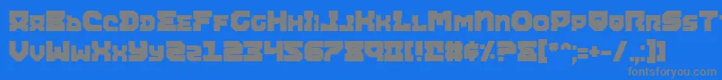 Airab Font – Gray Fonts on Blue Background